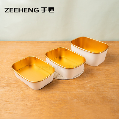 多用途のフレックス印刷 サラダとスープのためのゴールドホイル食品容器